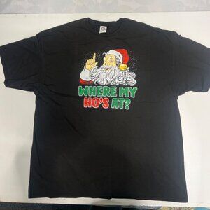 Delta Pro weight Funny Christmas Santa Claus Tee Shirt Plus Size 3XL